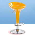 Plastic Chrome Swivel Bar Stool Height Adjustable