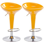 Plastic Chrome Swivel Bar Stool Height Adjustable
