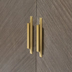 Glam Wooden Sideboard with Drawers & Adjustable Shelves