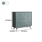 Glam Birch Wood Buffet Table with Multi-Drawers