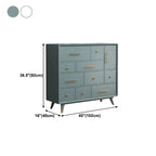 Glam Birch Wood Buffet Table with Multi-Drawers