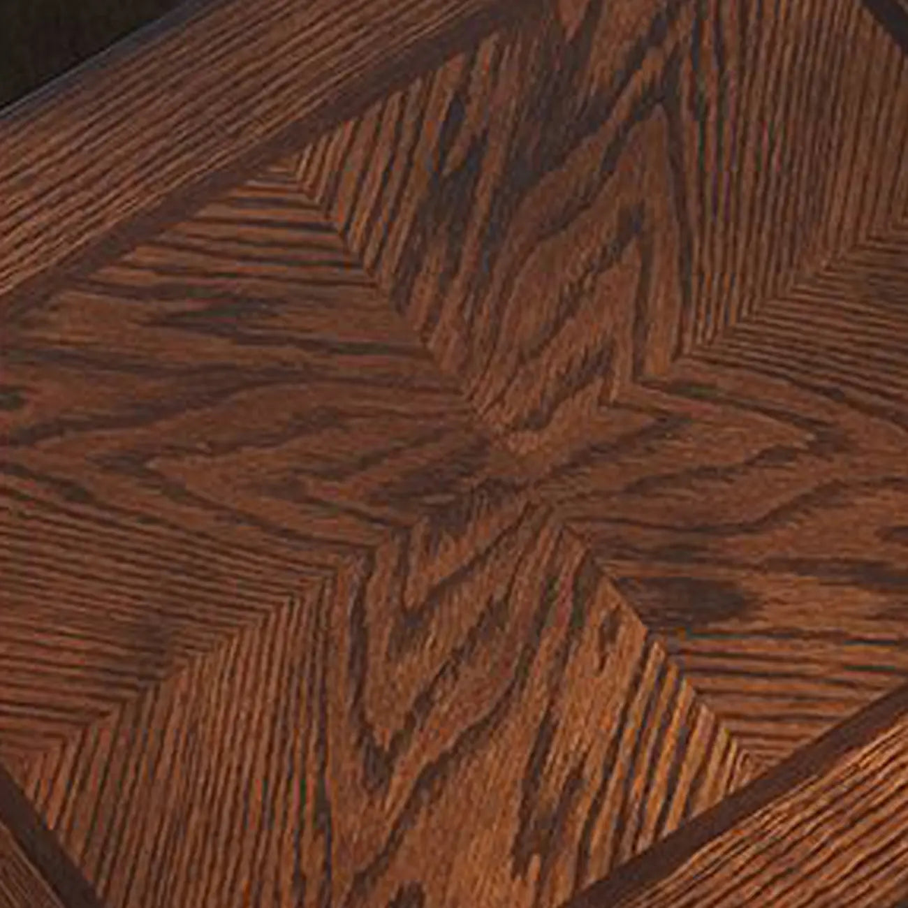 Brown Solid Wood End Table with Storage for Living Room