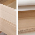 1-Drawer Brown Wood End Table for Small Space with Shelf