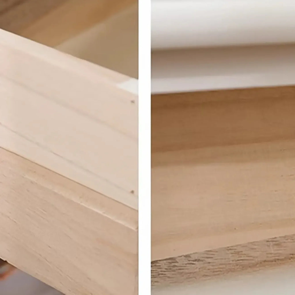 1-Drawer Brown Wood End Table for Small Space with Shelf