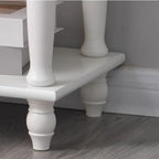 1-Drawer Brown Wood End Table for Small Space with Shelf