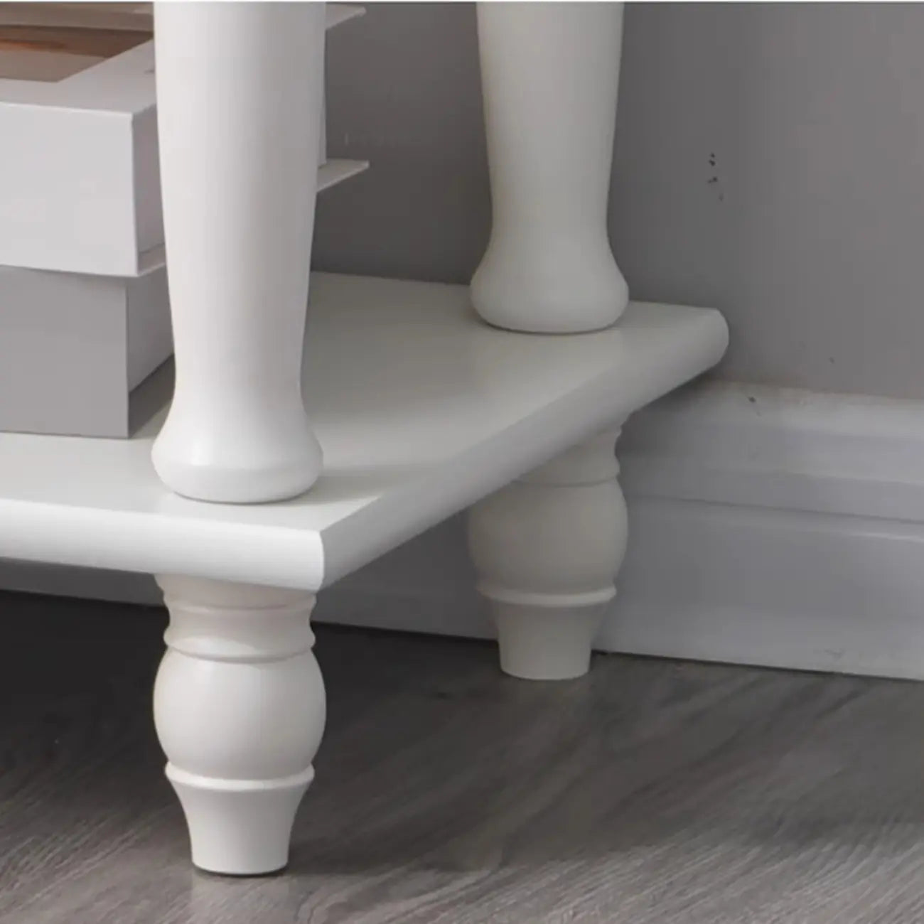 1-Drawer Brown Wood End Table for Small Space with Shelf