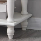 1-Drawer Brown Wood End Table for Small Space with Shelf
