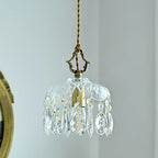 Elegant Clear Crystal Chandelier with Luxurious Accents for Living Room