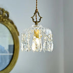 Elegant Clear Crystal Chandelier with Luxurious Accents for Living Room