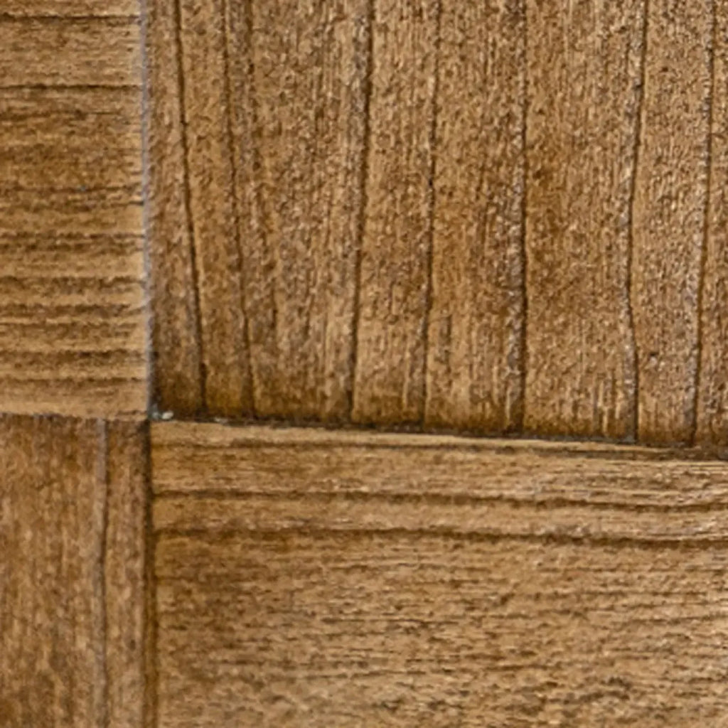 Rectangle Wood Drum End Table with Storage for Living Room