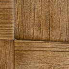 Rectangle Wood Drum End Table with Storage for Living Room