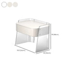 Modern Design White Plastic Bedside Table with Storage Drawer