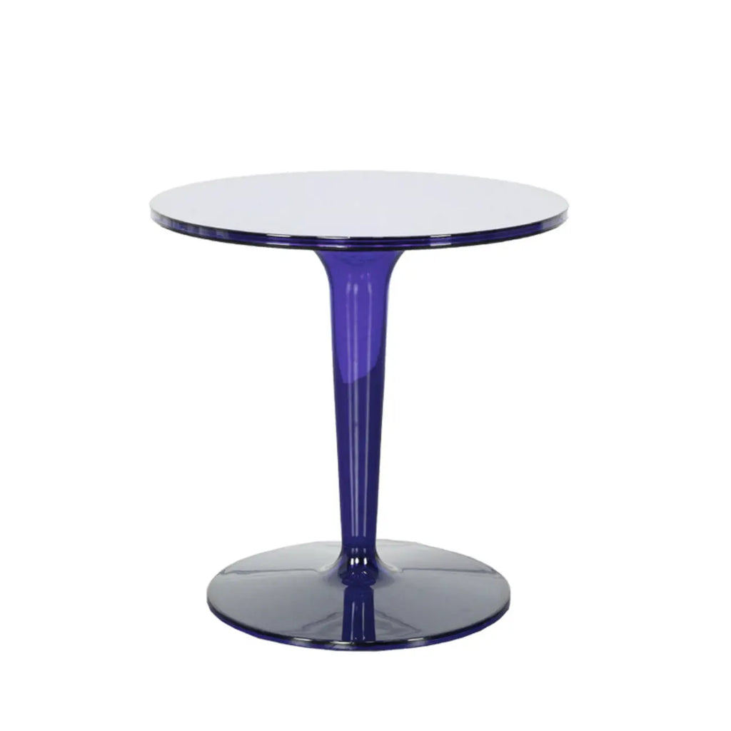 Minimalist Pedestal Round Acrylic End Table for Living Room