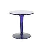 Minimalist Pedestal Round Acrylic End Table for Living Room