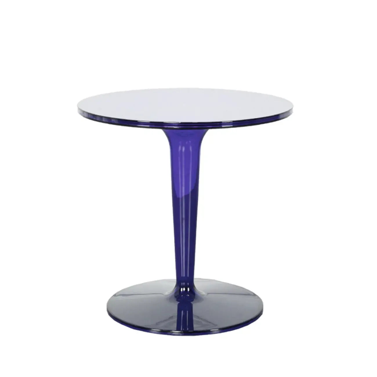 Minimalist Pedestal Round Acrylic End Table for Living Room