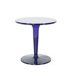 Minimalist Pedestal Round Acrylic End Table for Living Room
