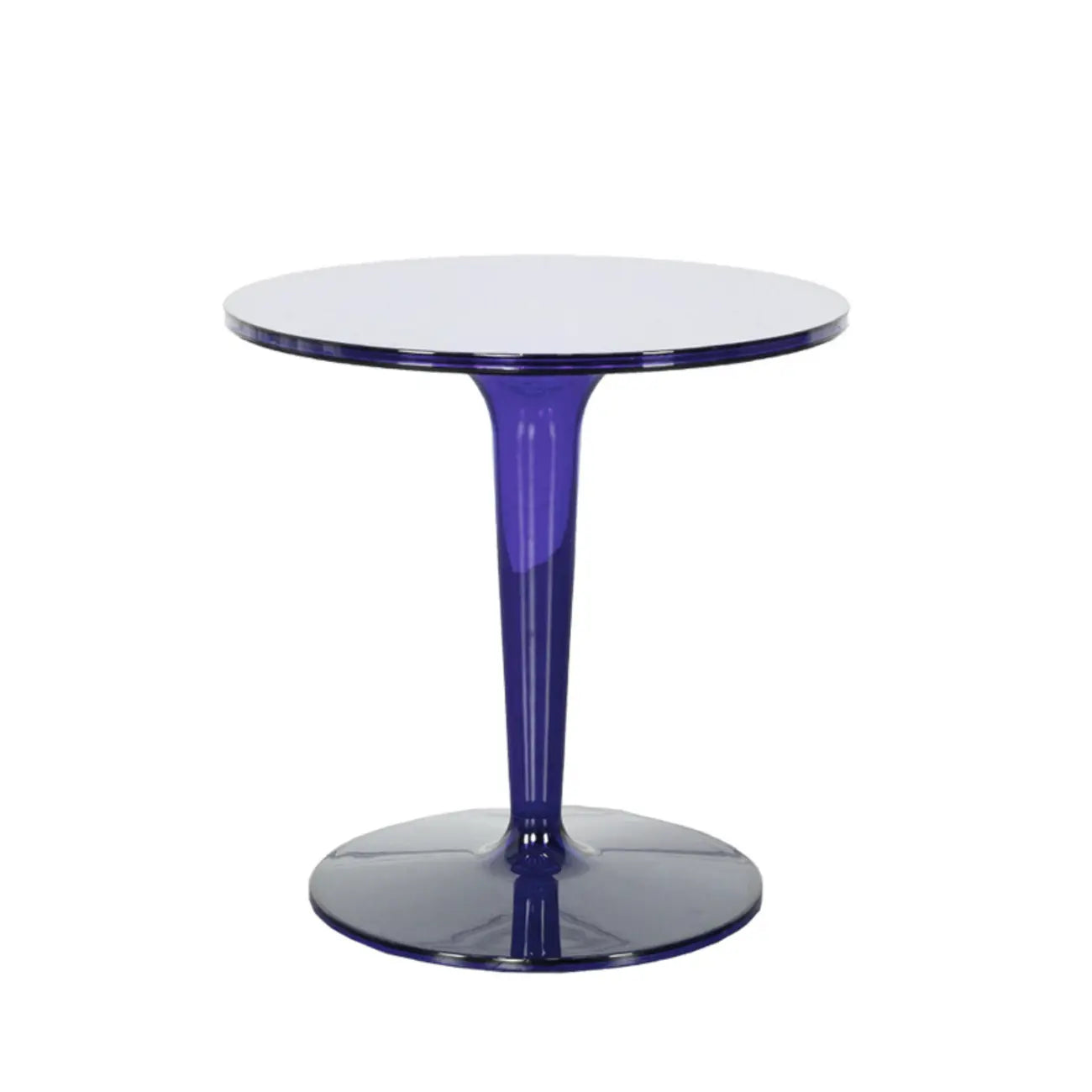Minimalist Pedestal Round Acrylic End Table for Living Room