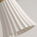 Elegant Cylinder Lampshade White Ceramic Pendant Lamp for Bedroom