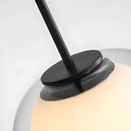 Contemporary Jelly White Glass Dome Pendant Light for Restaurant