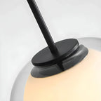 Contemporary Jelly White Glass Dome Pendant Light for Restaurant