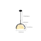 Contemporary Jelly White Glass Dome Pendant Light for Restaurant
