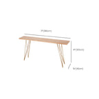 Elegant Long Bar Table with Wooden Stools