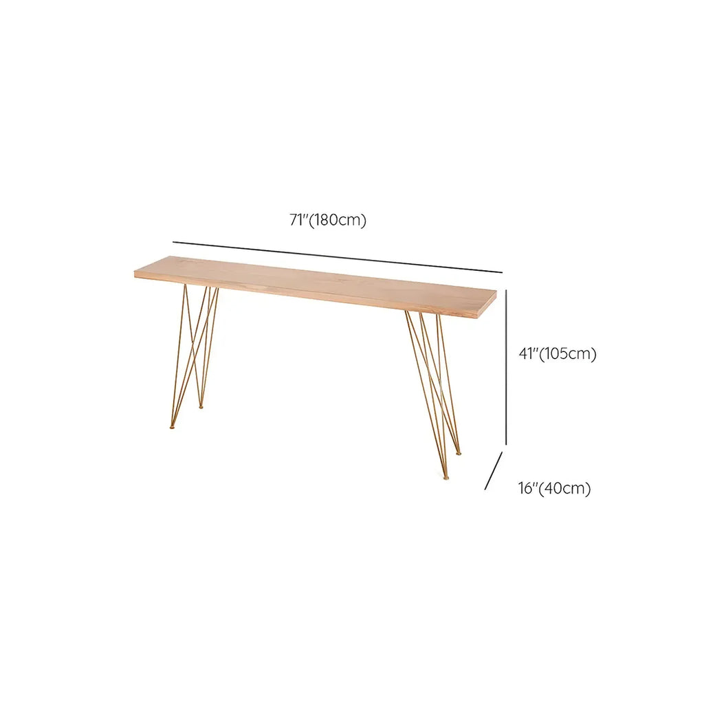 Elegant Long Bar Table with Wooden Stools