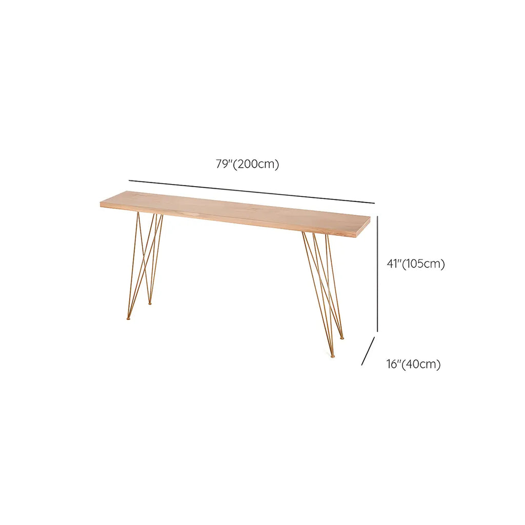 Elegant Long Bar Table with Wooden Stools
