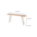 Elegant Long Bar Table with Wooden Stools