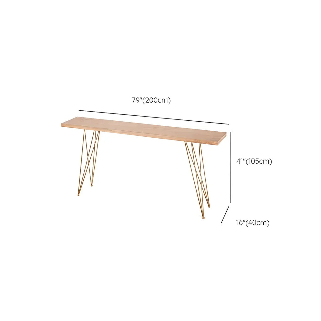 Elegant Long Bar Table with Wooden Stools