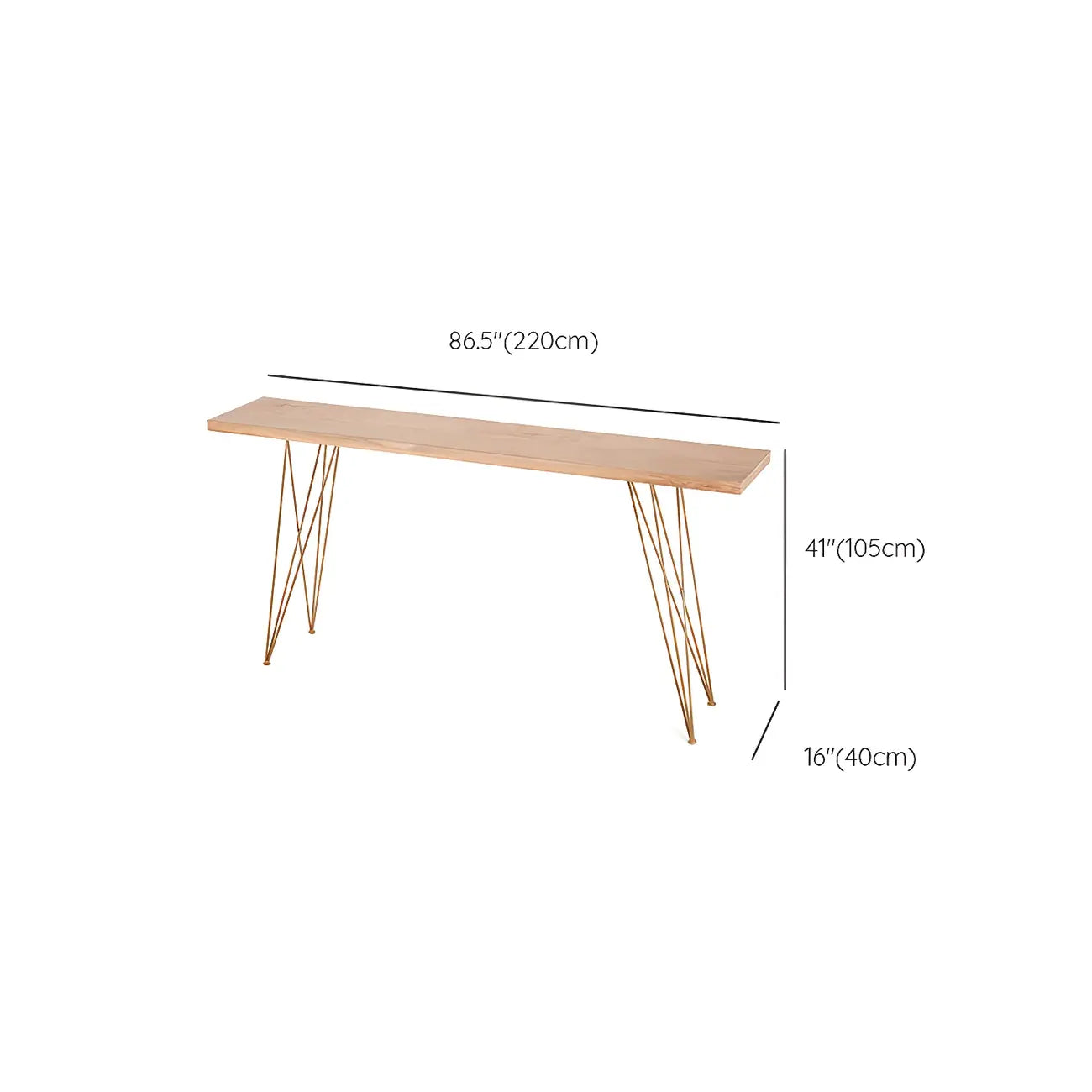 Elegant Long Bar Table with Wooden Stools