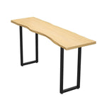Natural Finish Bar Table Set with Backless Stools