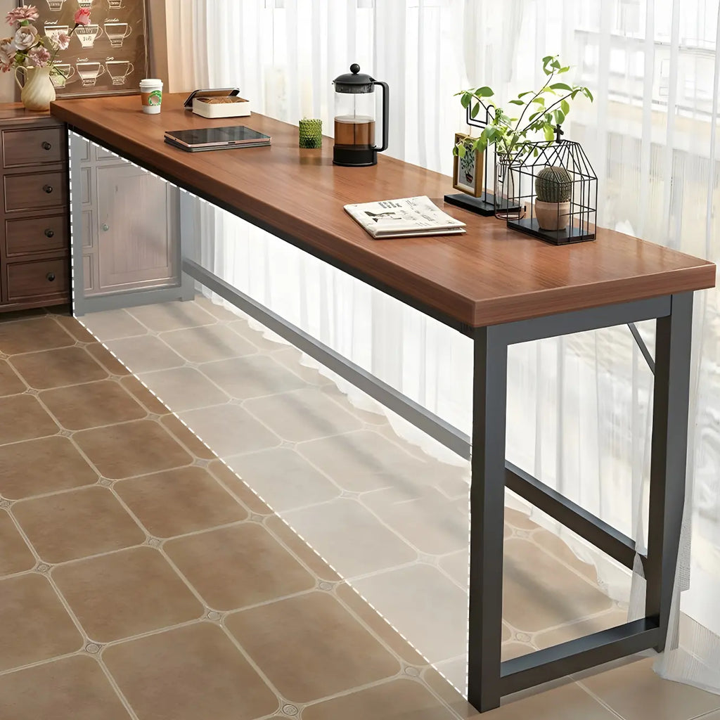 Modern Manufactured Wood Pub Table and Backless Stools Sets