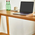 Modern Bamboo Bar Set with Footrest Stools