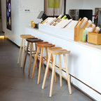 Rustic Saddle Backless Bar Stool Counter Height