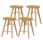 Rustic Saddle Backless Bar Stool Counter Height