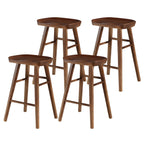 Rustic Saddle Backless Bar Stool Counter Height
