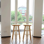 Rustic Saddle Backless Bar Stool Counter Height