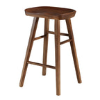 Rustic Saddle Backless Bar Stool Counter Height