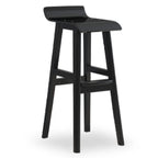 Acrylic Saddle Counter Height Wooden Bar Stools