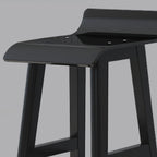 Acrylic Saddle Counter Height Wooden Bar Stools