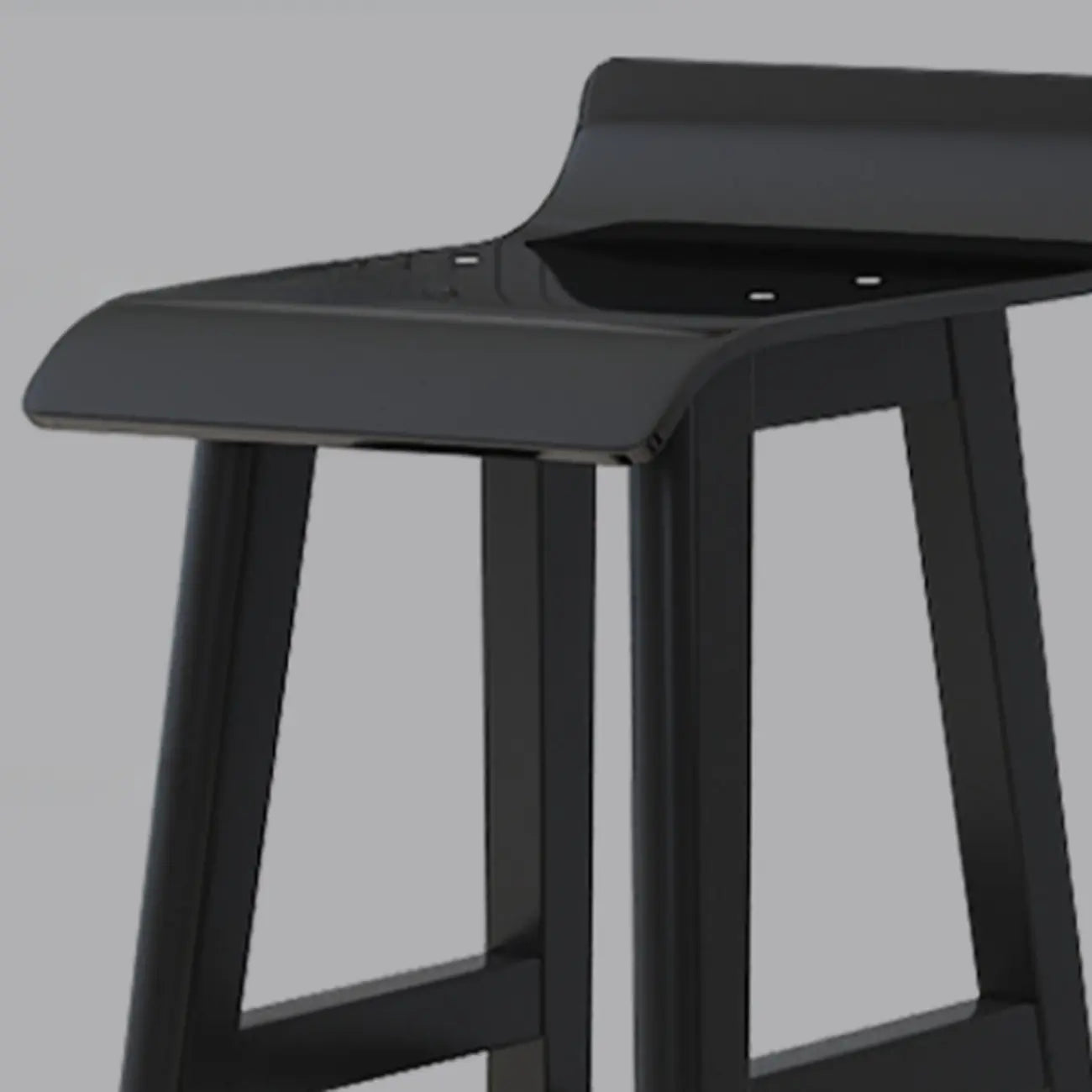 Acrylic Saddle Counter Height Wooden Bar Stools