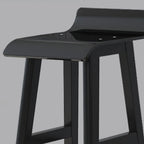 Acrylic Saddle Counter Height Wooden Bar Stools