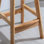 Acrylic Saddle Counter Height Wooden Bar Stools