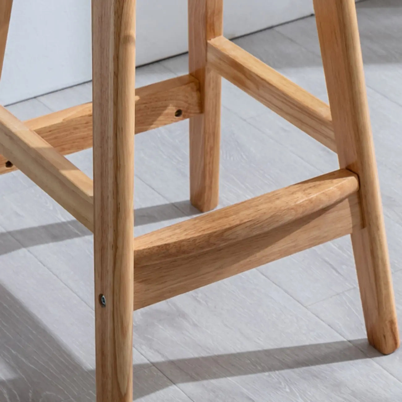 Acrylic Saddle Counter Height Wooden Bar Stools