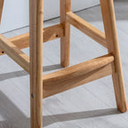 Acrylic Saddle Counter Height Wooden Bar Stools