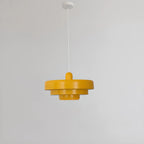 Designer White Layered Cake Iron Pendant Lamp for Living Room