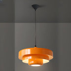 Designer White Layered Cake Iron Pendant Lamp for Living Room