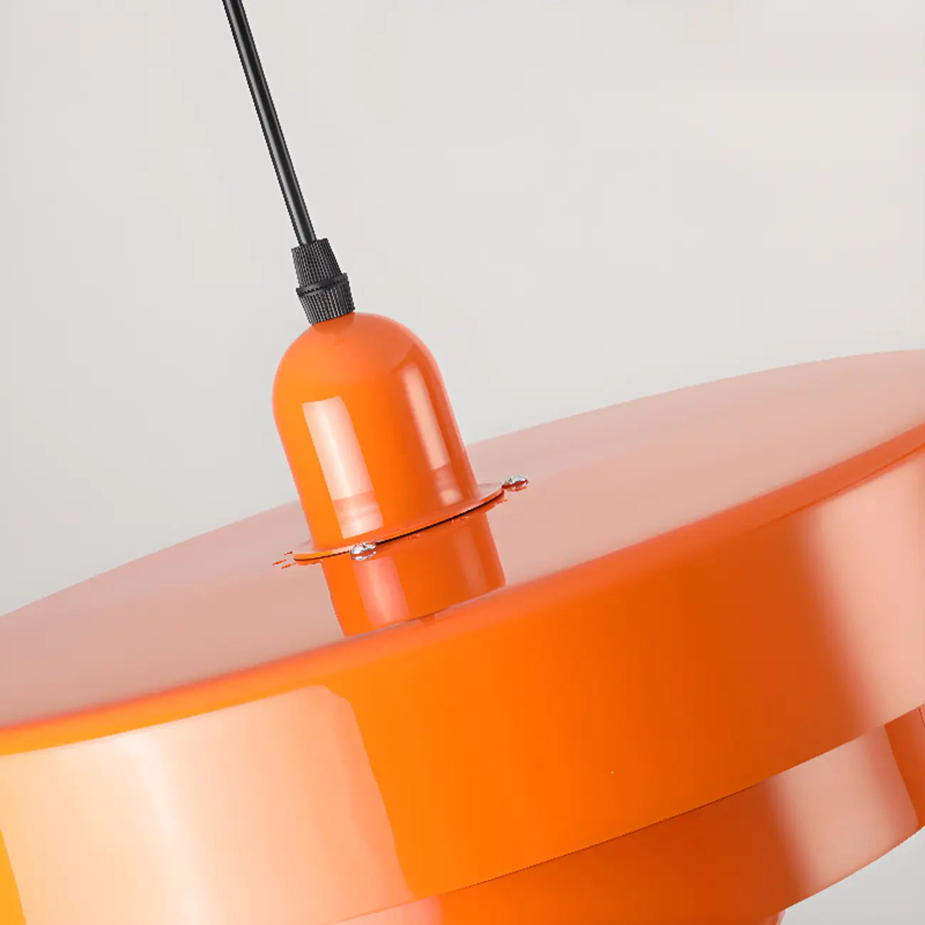 Designer White Layered Cake Iron Pendant Lamp for Living Room