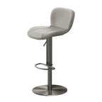Modern Adjustable Leather Bar Stools Footrest for Kitchen